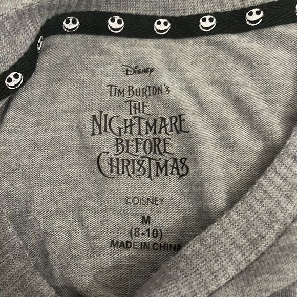 Disney's Nightmare Before Christmas Pajama Sleep Shirt Creepy Crew Size M - Picture 8 of 11